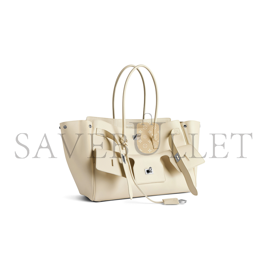 BALENCIAGA WOMEN'S BEL AIR MEDIUM CARRY ALL BAG IN SOYA 8054812ABAW9723 (36.5*28.9*16cm)