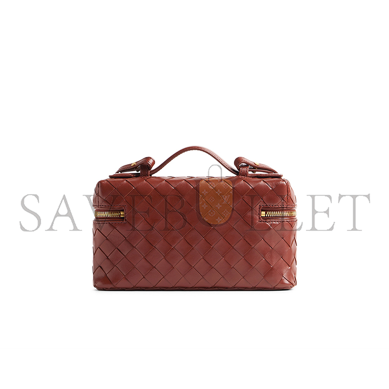 BOTTEGA VENETA BANG BANG INTRECCIATO LEATHER VANITY CASE 789109V3IV12504 (22*12.5*5cm)