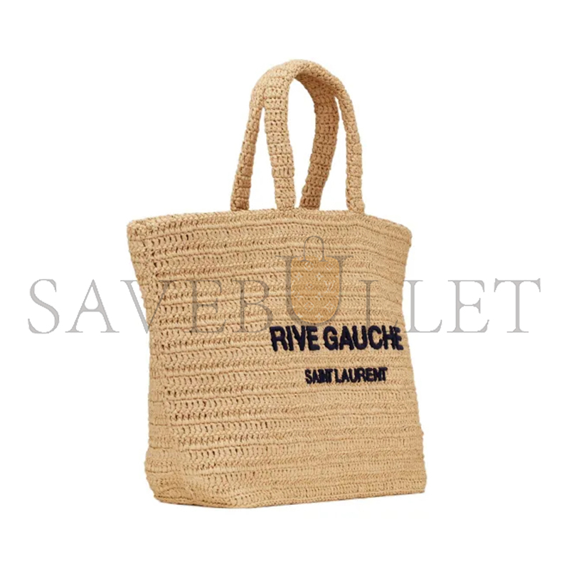 YSL RIVE GAUCHE TOTE IN RAFFIA 688864GAAA12086 (38*35*14.5cm)