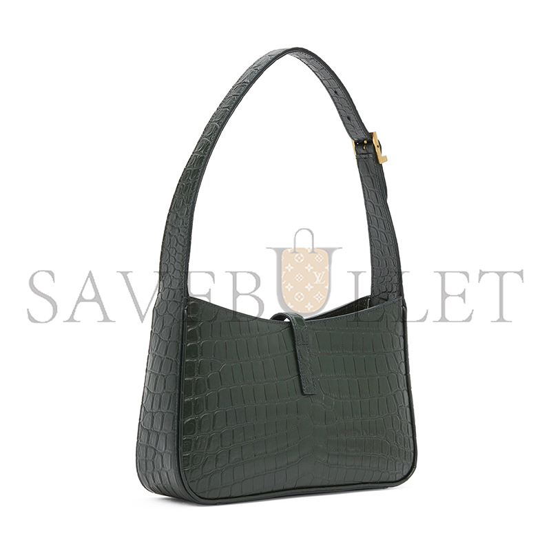 YSL LE 5 À 7 IN CROCODILE-EMBOSSED LEATHER 657228DZE0W3045 (23*16*6.5cm)