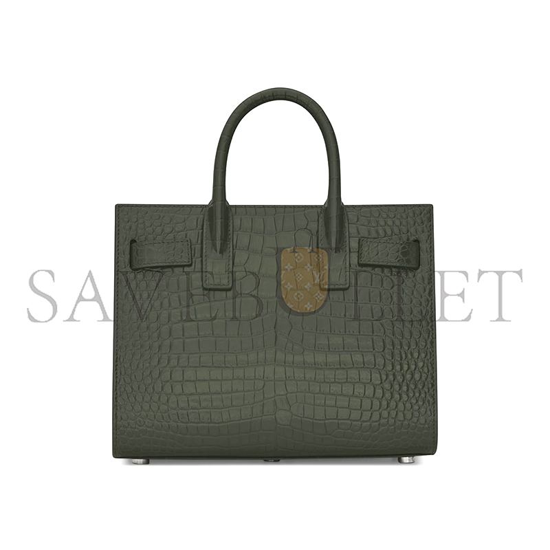 YSL SAC DE JOUR IN CROCODILE EMBOSSED LEATHER-NANO 392035DND1N3045 (22*18*10.5cm)
