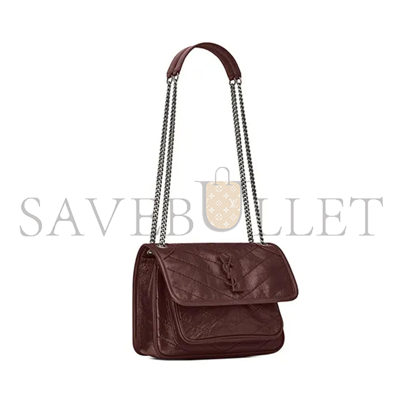 YSL NIKI BABY IN VINTAGE LEATHER 6331600EN046475 (21*16*7.5cm)