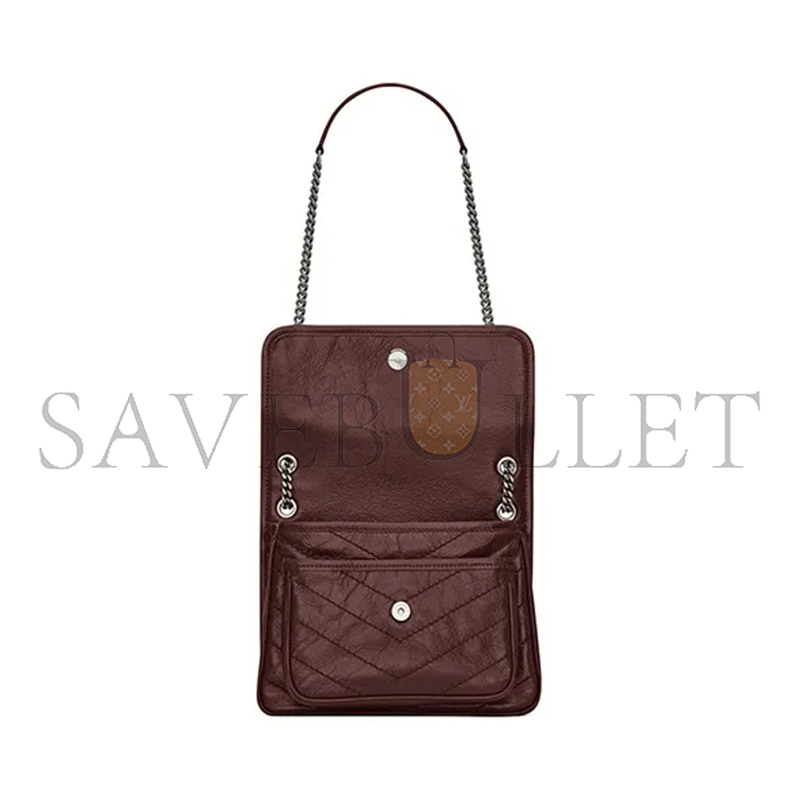 YSL NIKI BABY IN VINTAGE LEATHER 6331600EN046475 (21*16*7.5cm)