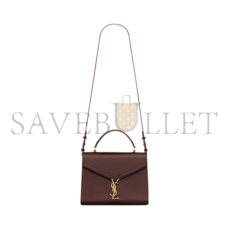 YSL CASSANDRA MEDIUM TOP HANDLE BAG IN BOX SAINT LAURENT 6239310SX0W2045 (24.5*20*11.5cm)