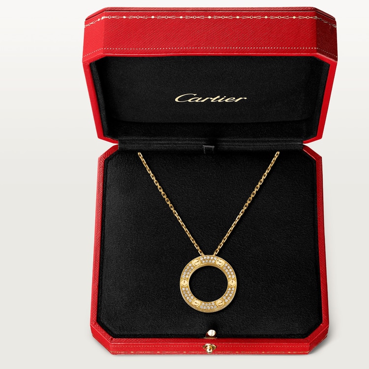 CARTIER  LOVE NECKLACE, DIAMOND-PAVED B7058400