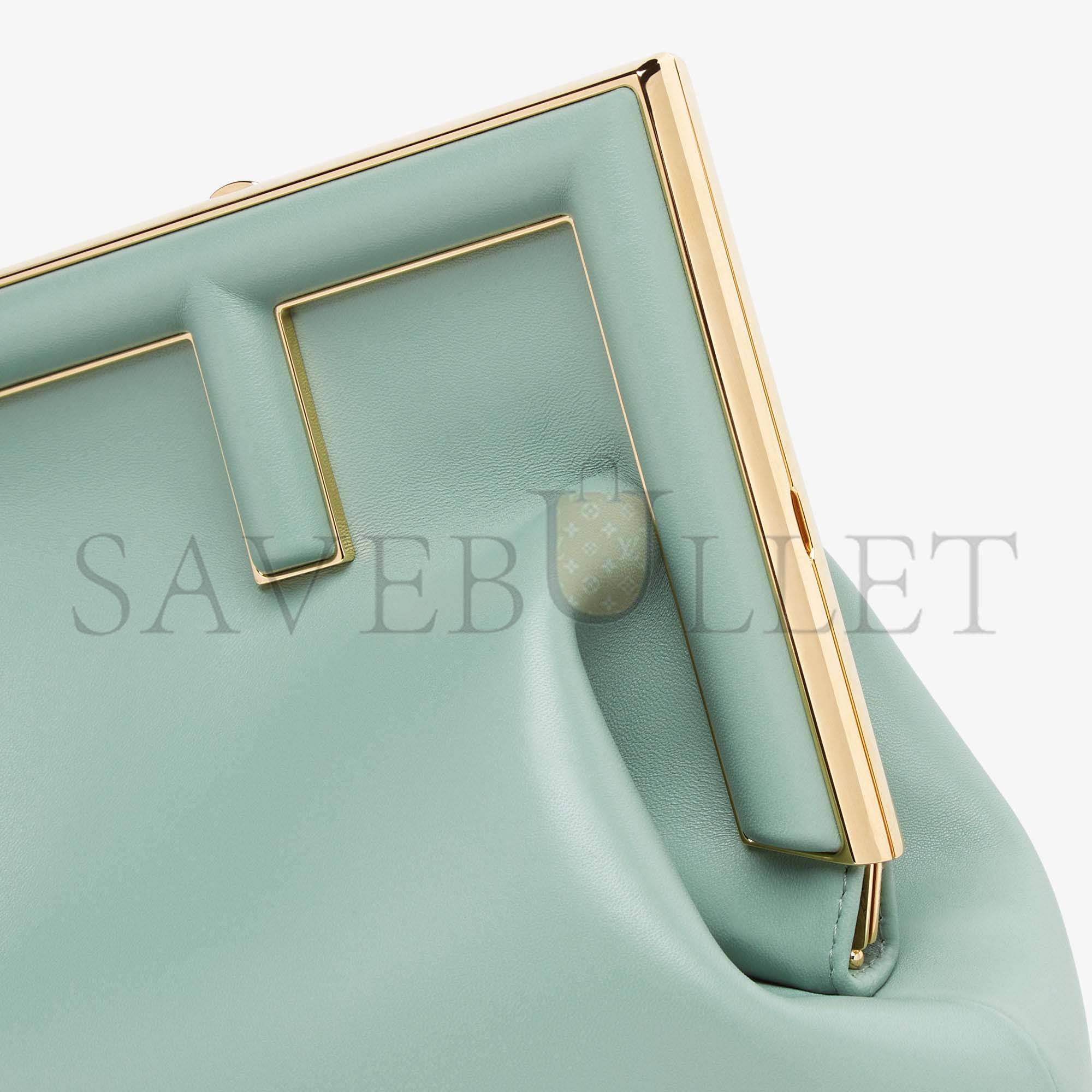 FENDI FIRST MEDIUM - MINT GREEN LEATHER BAG 8BP127ABVEF03HW (32.5*23.5*15cm)