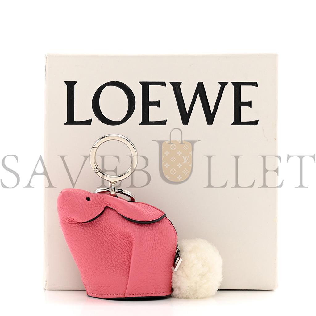 LOEWE CALFSKIN BUNNY CHARM PINK (13*8*4cm)