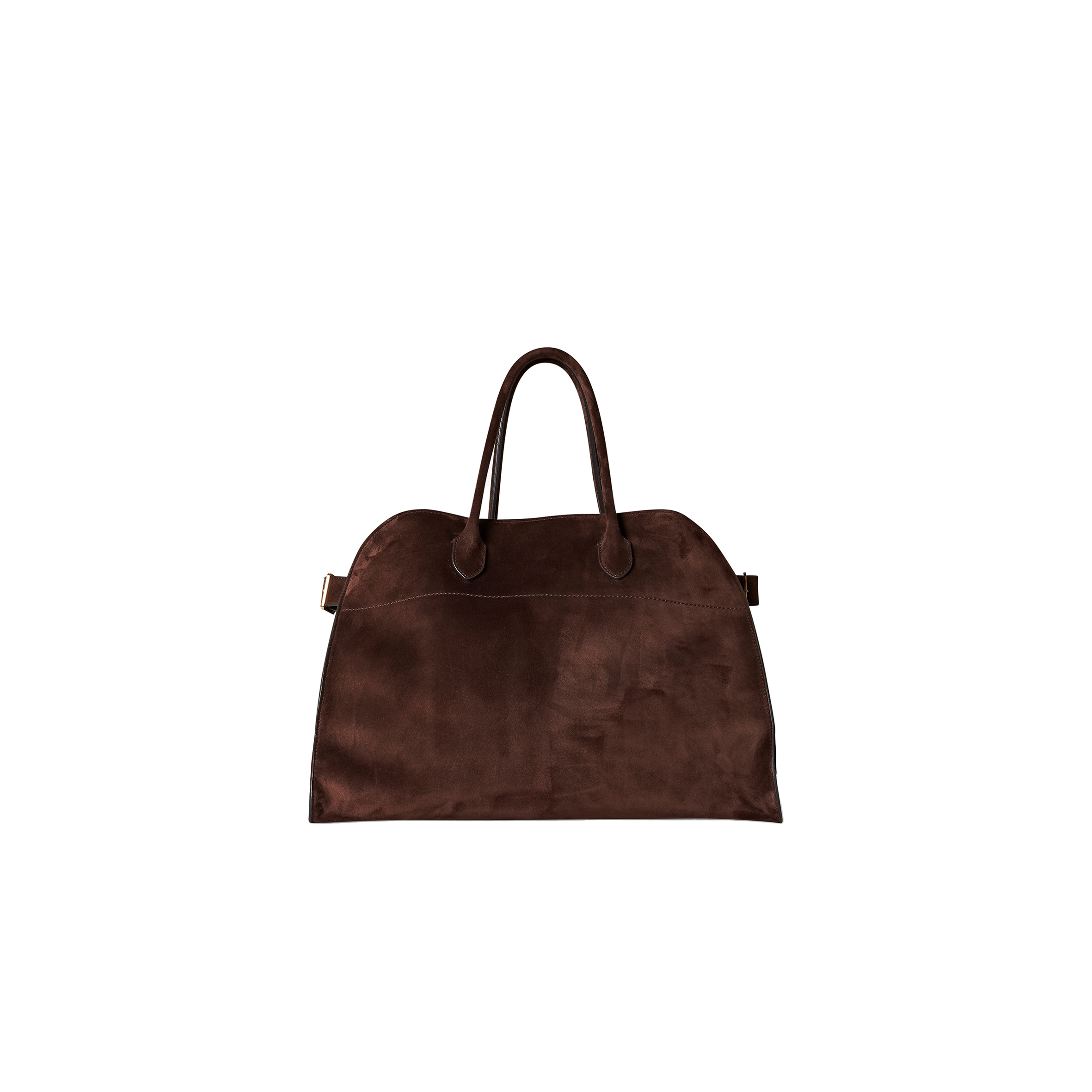 THE ROW SOFT MARGAUX 17 BAG IN SUEDE MOCHA W1254L25MOSHG (43*30*25cm)