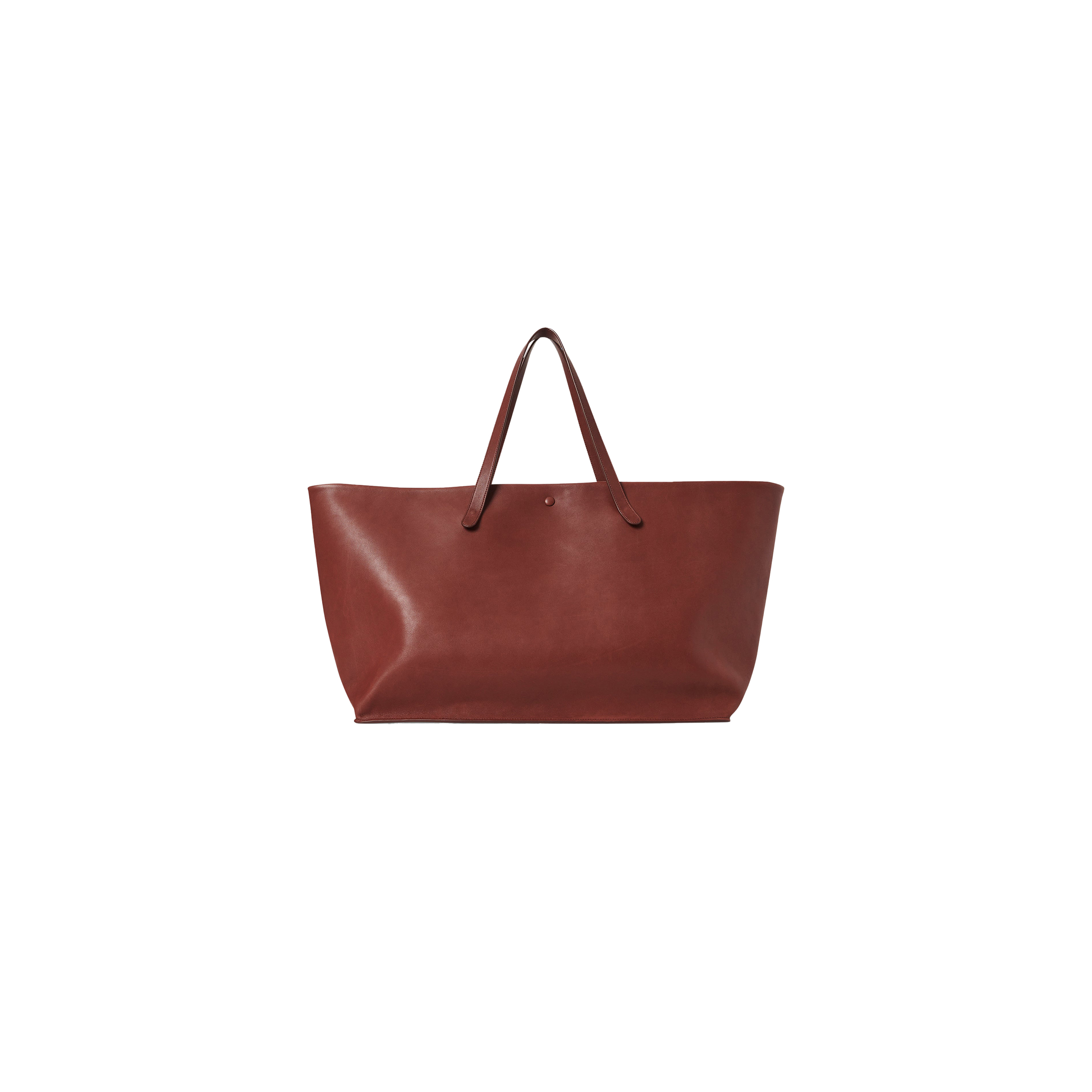 THE ROW XL IDAHO BAG IN LEATHER COGNAC W1592L72CGSG (52*30*23cm)